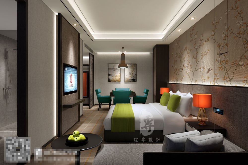 海口酒店设计-海口酒店房间装饰图片
