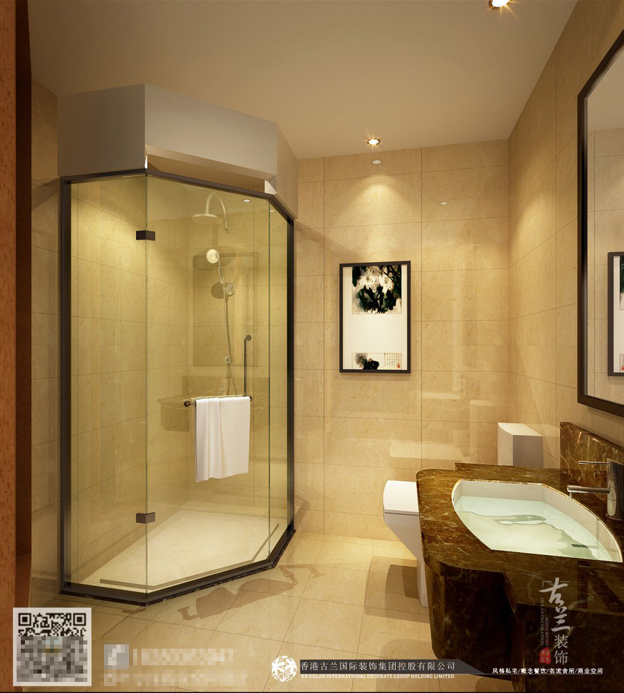 酒店设计,卫生间最为重要,卫生间一定要干湿分区,整洁干净,注重安全