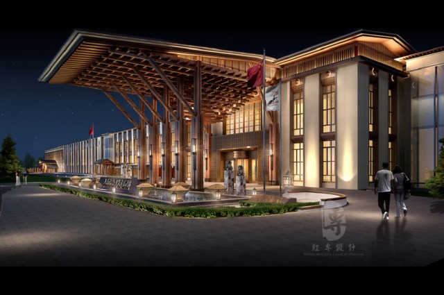 项目名称：九黄湾国际温泉度假酒店

项目地址：四川省松潘县川主寺机场接待中心对面
在川藏线的迷人景色吸引着无数向往自由和美景的旅客，而近两年国家的旅游政策更是将这条线上的旅游热推到了一个新的高度，在这样的大环境下面，也让旅游业的下游产业迅速发展，许多的投资人都将酒店作为热门投资方向;在这样的大环境下，众多国际知名品牌酒店的围攻下，四川意合道旅游资源开发有限公司与红专设计携手共同努力运作的九黄湾国际温泉度假酒店落地在川主寺九黄机场旁，便利的交通条件和极具融合的创意设计，都让它在建造过程中就备受关注。

红专设计顾问公司，是一家专业从事酒店设计的酒店设计公司。正所谓术业有专攻，经过多年的发展，红专设计已经拥有一个完整的酒店设计业务体系，案例、有关设计思路都有了成熟的表现。
