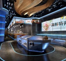 杭州餐厅设计公司-山东海鲜餐厅设计案例