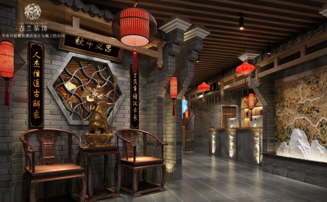 重庆炮哥码头火锅店设计|宜春高安火锅店设计公司