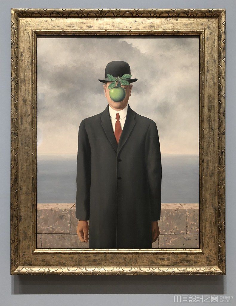 雷内·玛格利特,《人子》,1964年大多数超现实主义艺术家通过绘画表达