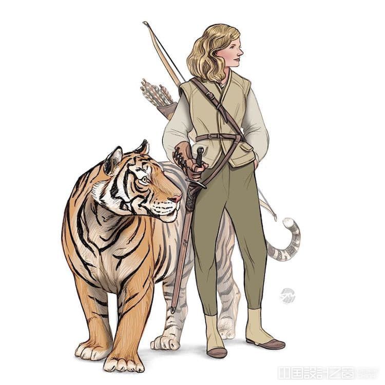Female Warrior Illustrations by Yael Nathan