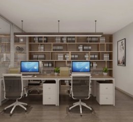 西安新中式风格办公室设计效果图