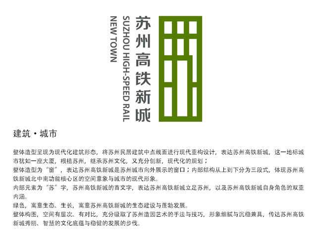 苏州高铁新城标志logo评选投票