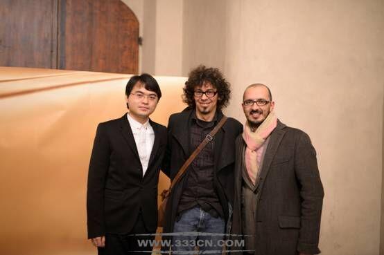 主席沙锋,sergio olivotti,francesco mazzenga合影留念本次展览得到